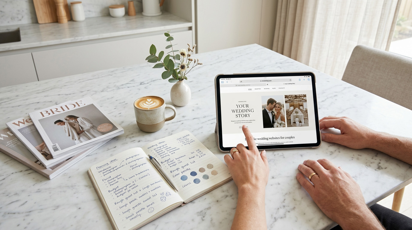 Wedding planning details — a bespoke wedding website guide